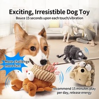 Elektrisches Vibrierendes Hermitkrabben-Plüschtier mit Beweglichem Aktivem Kugel-Design, USB-Aufladbar, Interaktives Hundespielzeug