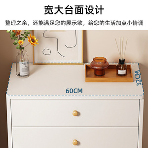 White Five-Drawer Dresser Storage <b>Cabinet</b> For Bedroom Living Room <b>Small</b> Space Organization - Product Image 2