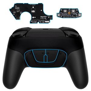 EXtremeRate Kit de Remapping RISE4 avec Paddles Arrière Noirs Programmables pour Manette Pro Nintendo Switch - Product Image 1