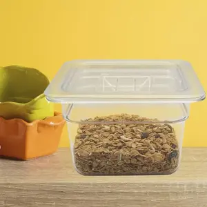 Inserto de Policarbonato 1/6 de 6 cm con Tapa Cambro Shorbull - Product Image 5