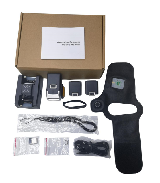 Henex H500 OEM ODM Glove Wearable 1D 2D Handfree Portable for Bluetooth Barcode Scanner for Warehouse Logistics Stock Product