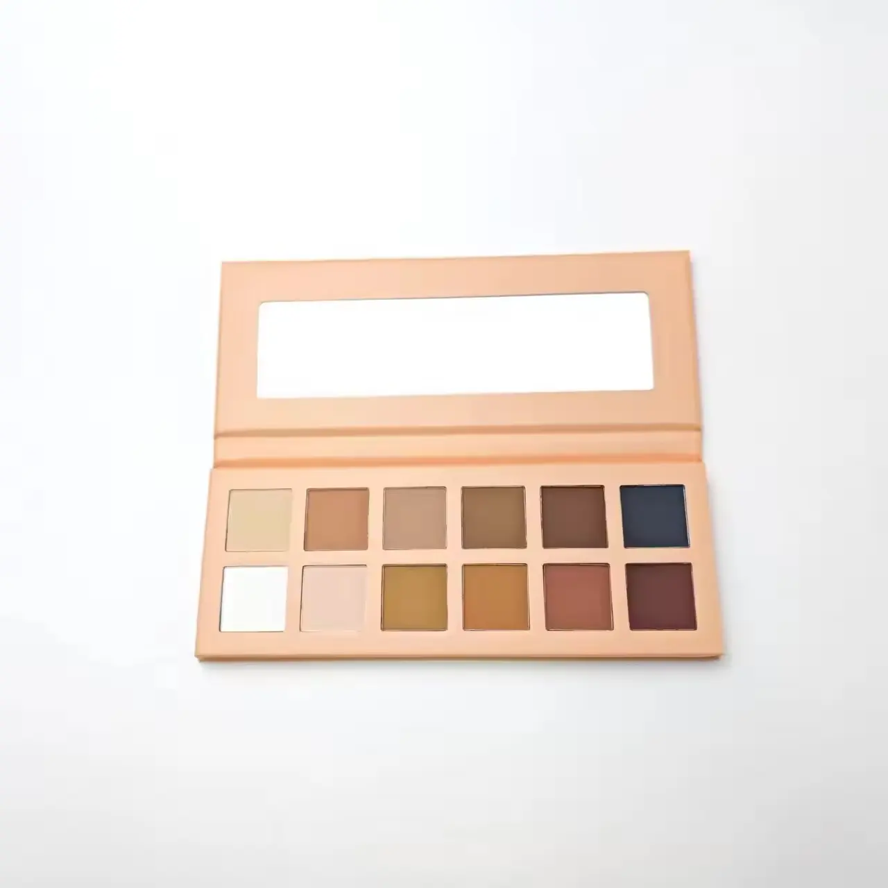 Paleta de sombras de ojos de pigmentos sueltos blancos de belleza OEM con MOQ bajo