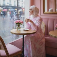 Abaya en mousseline imprimée à manches évasées pour femme musulmane, robe longue maxi modeste, fluide et décontractée pour l'été et l'Aïd, vente en gros