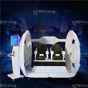 Mới được thiết kế 9D VR thời gian và không gian đưa đón Dual body chơi game tích hợp máy để bán - Product Image 4