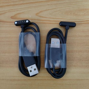 4 Pin 9Mm Phổ T-Hình Dạng Thông Minh Đồng Hồ Vòng Đeo Tay Tinh Khiết Dữ Liệu Từ Tính Sạc Cáp Bện Hỗ Trợ Dm98 Lemx10/Dm20 USB - Product Image 4