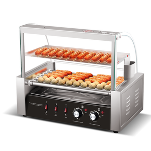 Nueva <span class=keywords><strong>Parrilla</strong></span> Eléctrica Comercial para Salchichas en Oferta, con Acero Inoxidable de Grado Alimenticio y Diseño Portátil para Bares de Snacks - Product Image 2