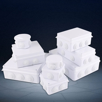 Scatola Elettrica in Plastica ABS per Esterni Serie RA IP55/IP65 con Fori Pre-forati, Contenitore di Giunzione Cavi Elettrici Impermeabile