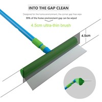 Outil de lavage de voiture Greenwell écologique en silicone et métal avec manche télescopique, essuie-glace pour vitres de voiture sans traces, séchage rapide, sans rayures