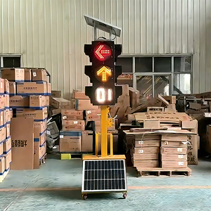 Semáforo Solar |   Semáforo LED Solar Inteligente Móvil de 300 mm |   Sistema de Control de Módulos |   Protección IP65 |   Luces - Product Image 4