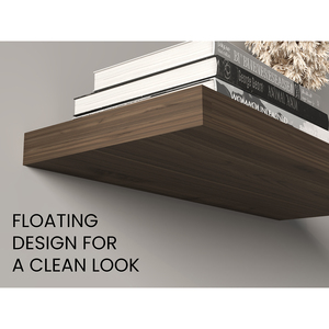 Ecco 31.5 In Wide <b>Floating</b> Shelves Set Of 2 Wall Mount Book Shelves For Bedroom Bathroom Storage Display - Product Image 4