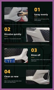 <span class=keywords><strong>Limpiador</strong></span> de Autos Concentrado Glenby G63 para Interiores y Exteriores con Cepillo, Eliminador de Manchas de Insectos para Detallado de Autos - Product Image 5