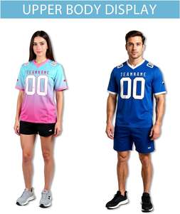 ชุดกีฬาแบบกำหนดเอง เสื้อฟุตบอลและรักบี้ส่วนบุคคลพร้อมชื่อและหมายเลข แขนสั้น สำหรับผู้ชาย ผู้หญิง เด็ก และเยาวชน - Product Image 4