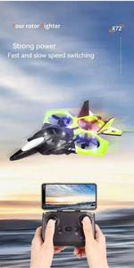 Nouvel avion de combat télécommandé en mousse EPP 2,4 GHz avec lumières, hélicoptère planeur et jet acrobatique pour enfants et adultes - Product Image 5