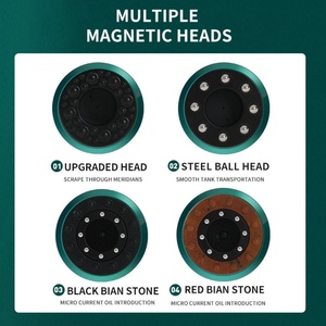 Electric GuaSha Cupping <b>Massage</b> Tools Rechargeable Magnetic <b>Head</b> Scraping Vacuum Suckers Cuppers Device for Pain Relief - Product Image 6