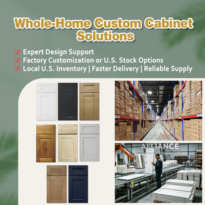 Modern Style Living Room TV Cabinet | Custom TV <b>Storage</b> Cabinets For American Multi-Family | CARB-<b>2</b> Wooden TV Console Cabinets - Product Image 6