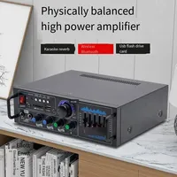 VIRE Amplificateur de Puissance Audio Stéréo Hi-Fi 160W Double Canal avec Égaliseur à Commande Indépendante pour Amplificateurs Numériques Domestiques