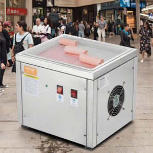 Vevor Trung Quốc phẳng chiên Máy làm kem 220V Máy cuộn để nướng cửa hàng thực phẩm nhà hàng cho trái cây sữa nước sô cô la - Product Image 4