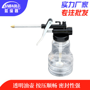 Manual Oil Gun 250Ml Plastic Transparent With Brass Nozzle For Machine And Auto Repair - Product Image 5