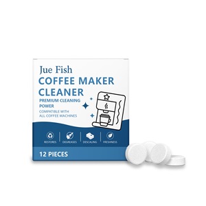 Jue Fish <strong>Coffee</strong> <strong>Machine</strong> Cleaning Grease Stains Remover Cleaner <strong>Descaler</strong> 12 Tablets Espresso <strong>Coffee</strong> Maker <strong>Machine</strong> Cleaner Agent - Product Image 1