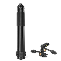 Q686 "tinggi termometer pemegang aluminium Tripod cahaya berdiri Video kamera pemegang api bergerak dukungan profesional Tripod