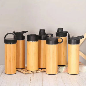 450/500ml eco-friendly tazza di acqua in legno 304 acciaio inox rivestimento interno bambù-legno esterno 12-24 ore ritenzione termica - Product Image 2