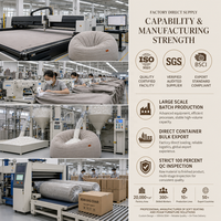 Promotion : Fauteuil Poire Géant en Tissu Doux au Design Moderne, Rembourré en Éponge Déchiquetée, Canapé-Lit Rond Confortable pour Salon, Chambre et Balcon
