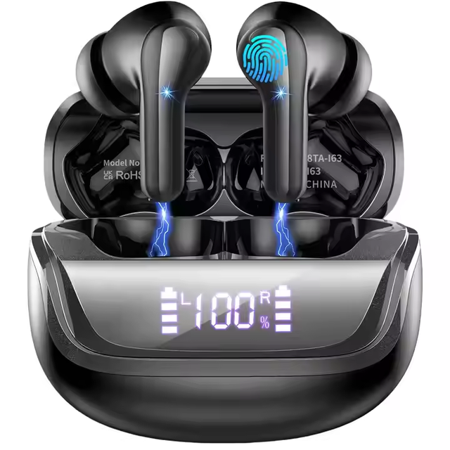 Wireless Earbuds Super Bass Stereo In-Ear Earphones ENC Noise Canceling Mic Wireless Ear Buds IP5 Waterproof BT Headphones I66