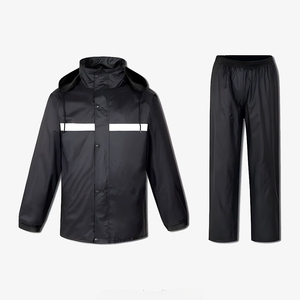 Completo Impermeabile per <span class=keywords><strong>Moto</strong></span> in Offerta, Giacca e Pantaloni per Uomo, in Oxford Riflettente, per Escursionismo e Lavoro - Product Image 3