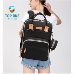 TopOne OEM Customized Logo Designer <b>Mum</b> Baby Care Bag Multi Function Care Baby Diaper Mummy Maternity Bag With Bottle Warmer - Product Image 6