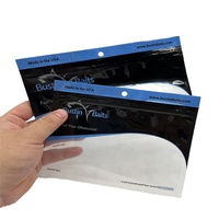 Sacs plats personnalisés pour leurre de pêche en plastique sac d'emballage en plastique sac d'emballage refermable pochette étanche à l'eau avec fenêtre transparente pour ver