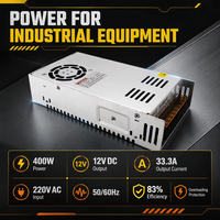 Sortie d'usine 400W Alimentation 12Volt 30amp DC Source 220V/110V AC 50/60Hz