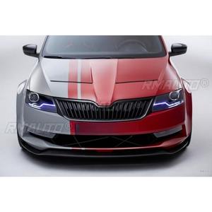 Tiras Decorativas para Parrilla Delantera de Coche, Kit de Carrocería para Parrilla de Carreras, Parrilla Delantera para Skoda Rapid Spaceback 2014-2017, Pieza Exterior - Product Image 4