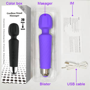 Frauen Klitoris Adult Mastur bator Sexspielzeug USB Beton <span class=keywords><strong>Dildo</strong></span> Vagina AV Wand <span class=keywords><strong>Vibrator</strong></span> - Product Image 5