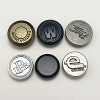 Boutons en métal en alliage de zinc gravés et embossés avec logo personnalisé, durables et professionnels, pour jeans et vestes en denim