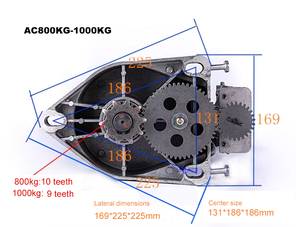 Motor para Puerta Enrollable Automática <span class=keywords><strong>Chuango</strong></span> AC-1P-800 de Alta Calidad y Diseño Moderno, 800 kg, 220V/380V, 400W, 50Hz-60Hz, 3 Años de Garantía - Product Image 4