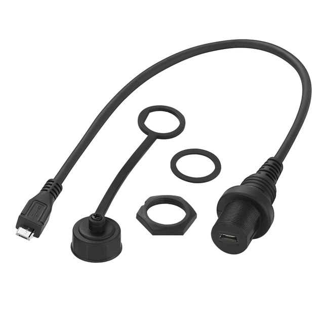 Mini Micro 2.0 Type-C USB Charging Data Cable Waterproof 5pin Braid High Speed Computer Camera Car Boat Cruise Ship Motorcycle