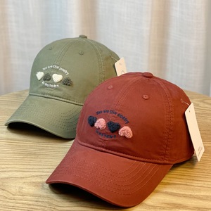 Gorra de Béisbol Sweet Heart de Algodón Unisex para Primavera y Otoño, Resistente al Viento, con Visera Ancha para Adelgazar el Rostro, Gorro Moderno - Product Image 2