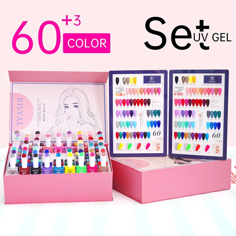 Bán Sỉ Bộ Gel Sơn Móng Tay 60 Màu