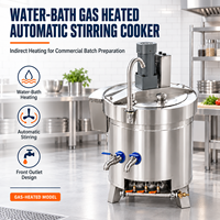 Cuve de cuisson à bain-marie indirecte à gaz pour sauces, destinée à la production en lot en cuisine centralisée
