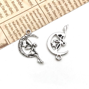 New Unique Fine Jewelry Pendants <strong>Charms</strong> <strong>Silver</strong> Metal Alloy Beads Angel fairy Dancer Cupid Ornament Antique Beads <strong>Charms</strong> Pendant - Product Image 4