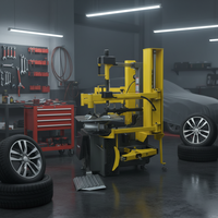 Auto Truck Tire Changer with Integrated Cylinder Arm Locker Kit 110V/220V/380V Compatible 8-10 Bar Operating Pressure