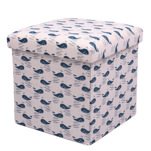 Floding Foot Stool Ottoman <strong>Pouf</strong> Cube Foot Rest Bench <strong>with</strong> <strong>Storage</strong> - Product Image 5
