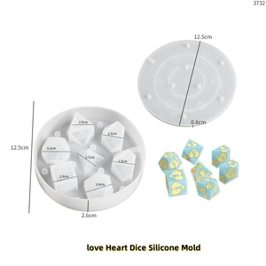 DND <strong>Dice</strong> Silicone Mold with 7 <strong>Standard</strong> <strong>Polyhedral</strong> Stereo Cavities for Handmade DIY <strong>Dice</strong> Making <strong>Dice</strong> Storage Box Silicone Mold - Product Image 2