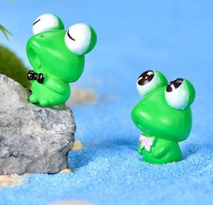 Vente en gros Résine Miniature Artisanat 3D <span class=keywords><strong>Grenouille</strong></span> Résine Artisanat Animaux Mini Figuras Charmes Ornements En Promotion - Product Image 4