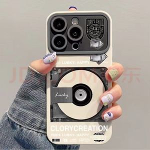 Lecteur de musique CD Record pour étuis <span class=keywords><strong>iPhone</strong></span> 15 Pro Max 13 14 12 <span class=keywords><strong>11</strong></span> XR XS Film galvanoplastie grande fenêtre couverture complète étanche - Product Image 3