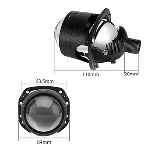 2.5 Inch Dual Led <b>Projector</b> Lens Headlight Retrofit Kit 4000-5000lm 120 Degree Beam Angle White <b>Light</b> For Car Lighting - Product Image 3