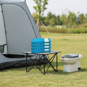 Sacs à déchets de toilettes compostables et biodégradables certifiés, film pliable personnalisé, film en rouleau Wrappon, toilettes portables pour camping-car, toilettes d'extérieur - Product Image 1