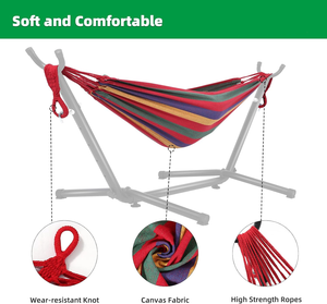 <span class=keywords><strong>Hamaca</strong></span> con soporte con bolsa de transporte portátil <span class=keywords><strong>Hamaca</strong></span> para adultos para interior, exterior, Patio, cubierta, patio, <span class=keywords><strong>Playa</strong></span> (rojo) - Product Image 5