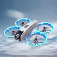 Mini drone à vente chaude 4K Évitement d'obstacles Drone pour débutants GT3 Double caméra FPV Lumière LED Flux optique Pliable Contrôle par application