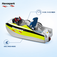 Bateau Électrique de Course Miniature Havospark Epp avec Batterie au Lithium Haute Vitesse – Divertissement Aquatique Propulsé, Jet Ski et Karting